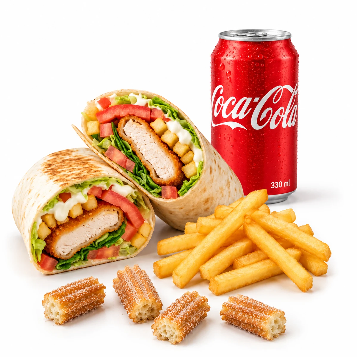 Menù Cin Chicken con 4 pezzi di churros